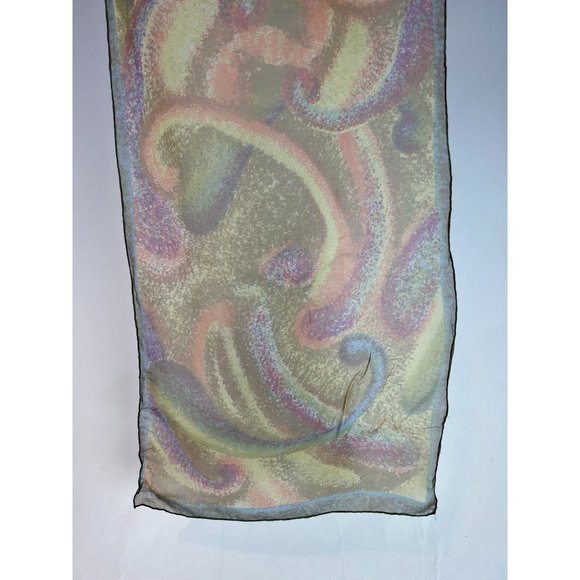 Galaxy Swirl Scarf Sash 15 inches x 43 inches Multi Color Polyester - Picture 10 of 16